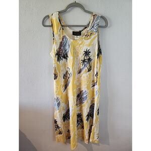 Vintage KAUA’IANA Hawaiian Floral Midi Dress Y2K 90s Vacation LARGE L